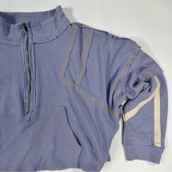 ✨ POL High Neck Half Zip Top – Lavender (Evening Blue) | Size Large ✨ - Picture 6 of 11
